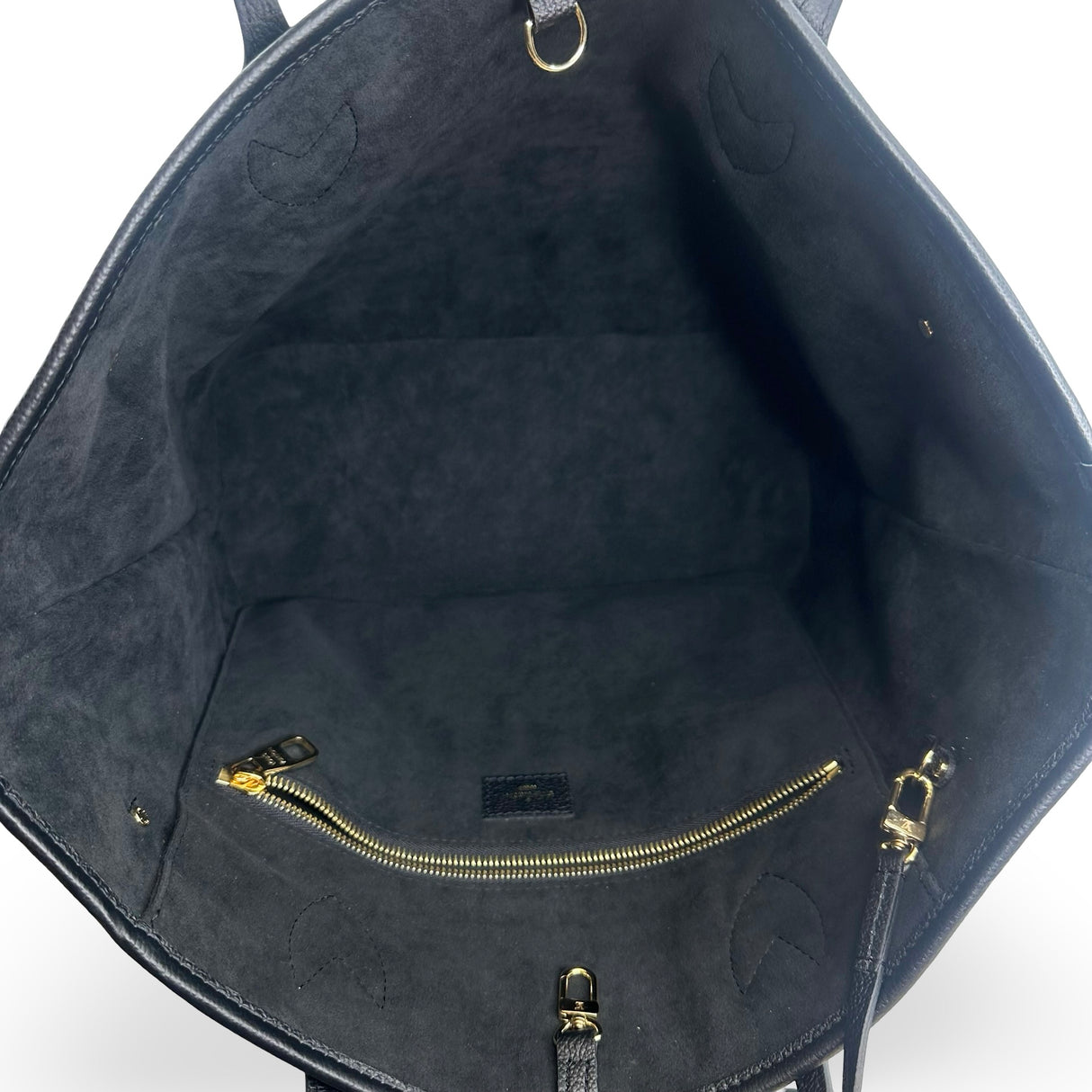 LOUIS VUITTON: Monogram Empreinte Bicolor Neverfull MM