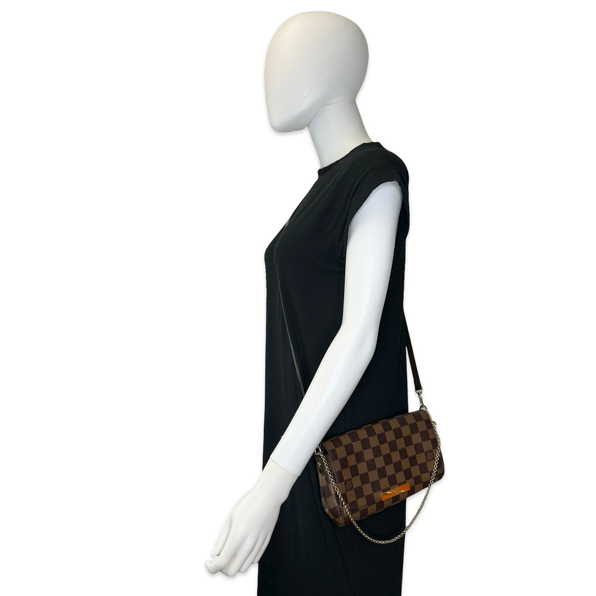 LOUIS VUITTON: Damier Ebene Favorite MM