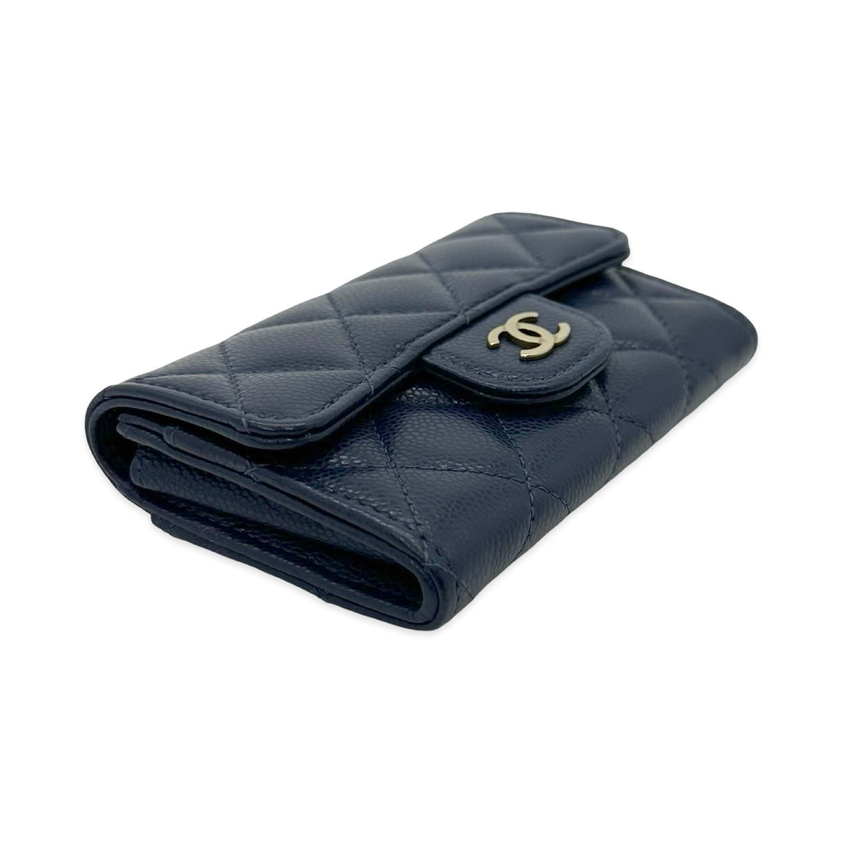 Quilted Caviar Classic CC Card Holder