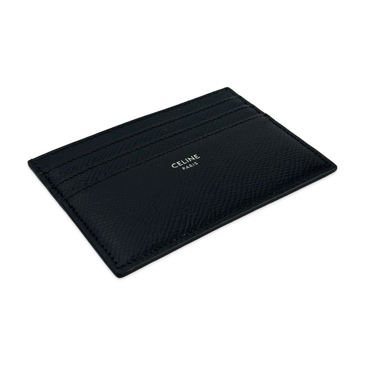 CELINE: Grained Calfskin Large Card Holder