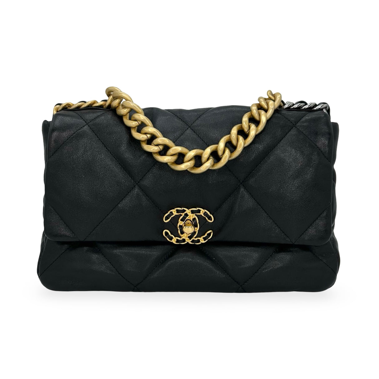 CHANEL: Quilted Lambskin Medium 19 Flap Bag