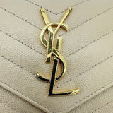 Quilted Grain de Poudre Cassandre Large Flap Wallet