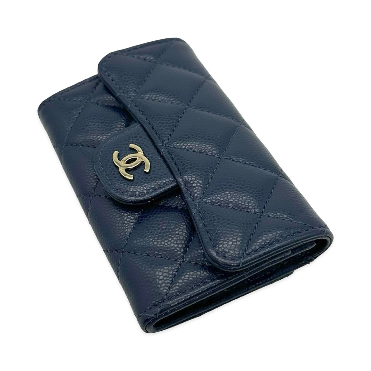 Quilted Caviar Classic CC Card Holder