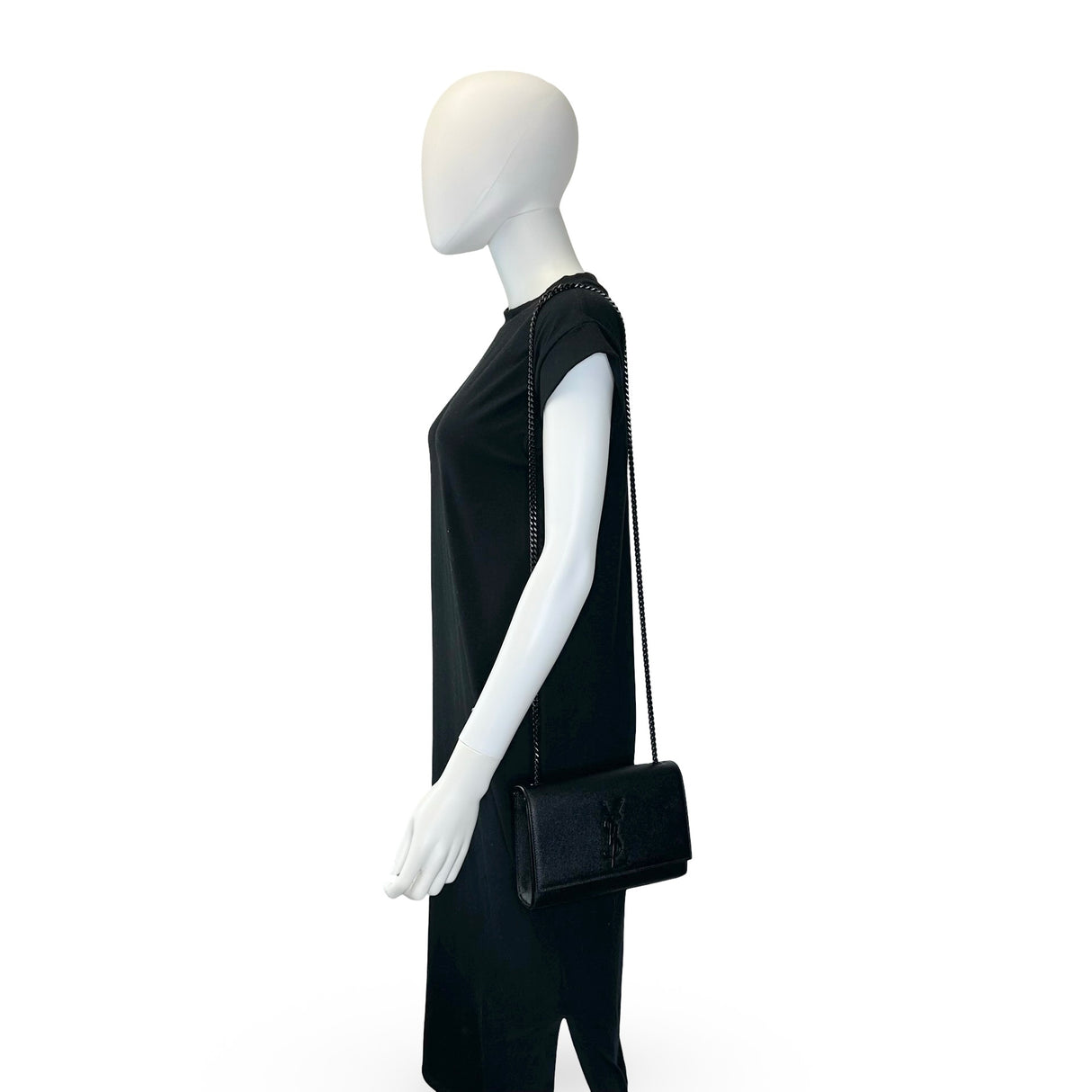 SAINT LAURENT: Grain de Poudre Small Kate
