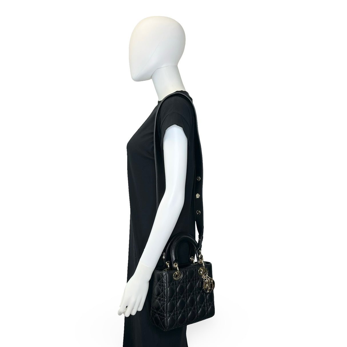 CHRISTIAN DIOR: Cannage Small My ABCDior Lady Dior