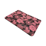 CHANEL: Printed Lambskin Floral Large Zip Pouch