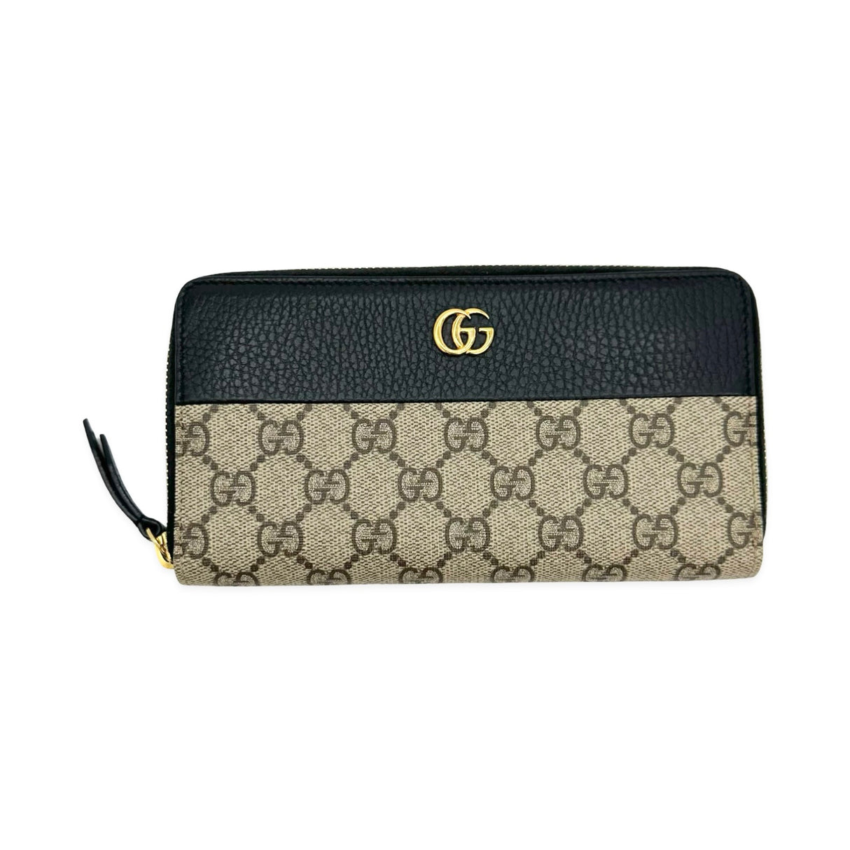 GUCCI: GG Supreme Bicolor Zip Around Wallet