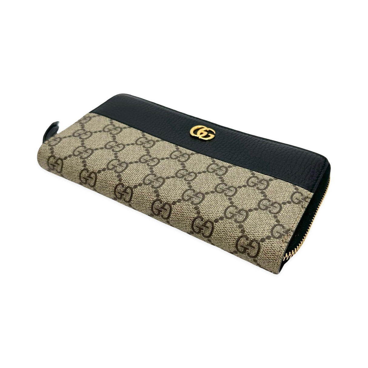 GUCCI: GG Supreme Bicolor Zip Around Wallet