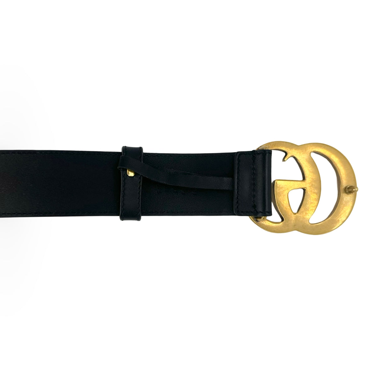 GUCCI: Leather GG Marmont Wide Belt