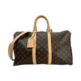 LOUIS VUITTON: Monogram Keepall Bandouliere 45