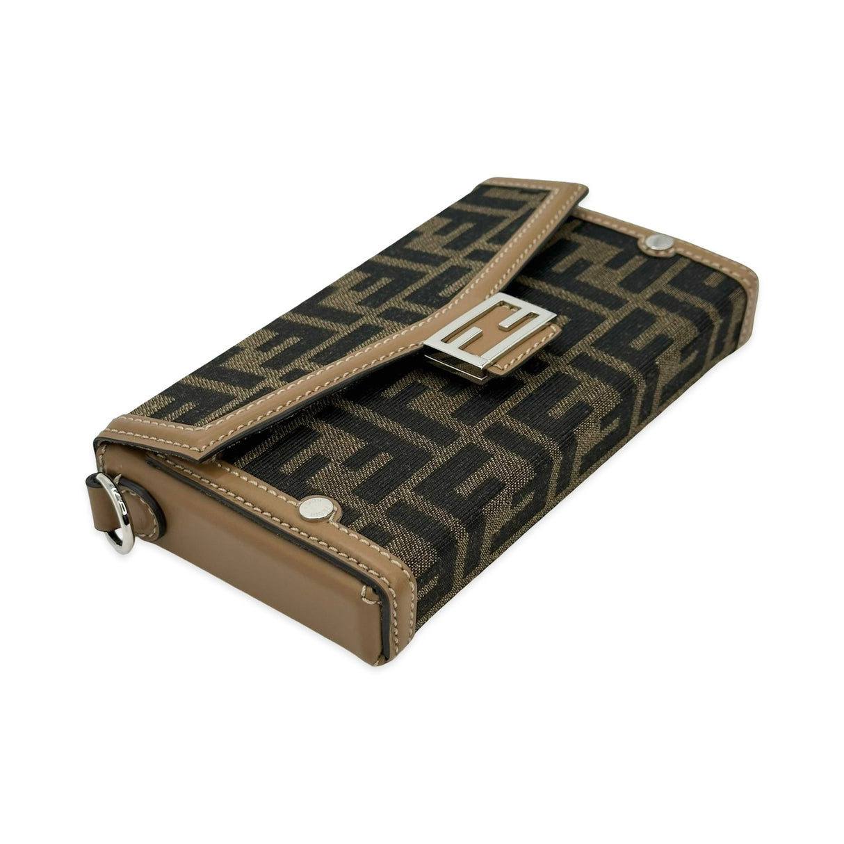 FENDI: FF Canvas Zucca Baguette Soft Trunk