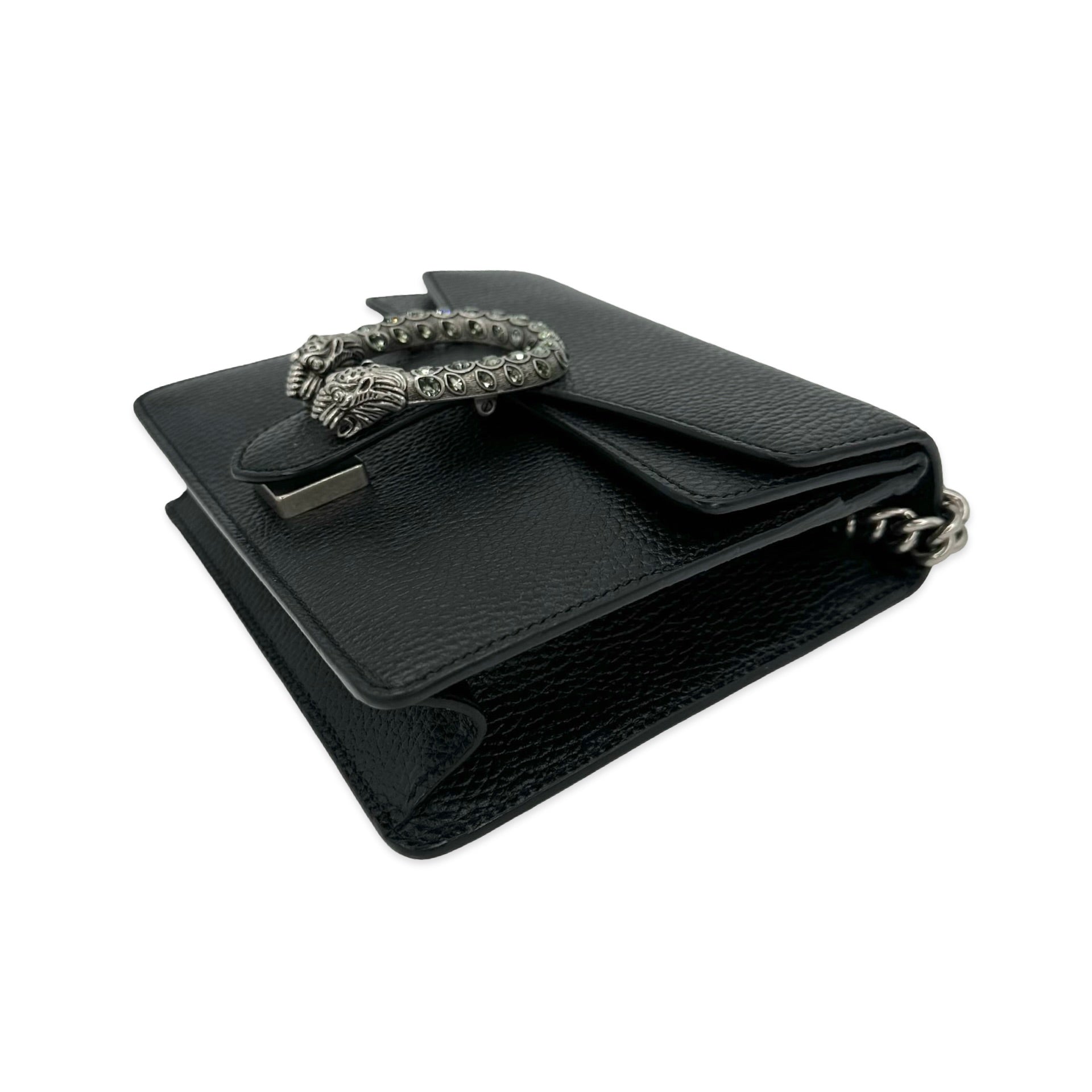 GUCCI: Leather Small Crystal Chain Shoulder Bag – Luv Luxe