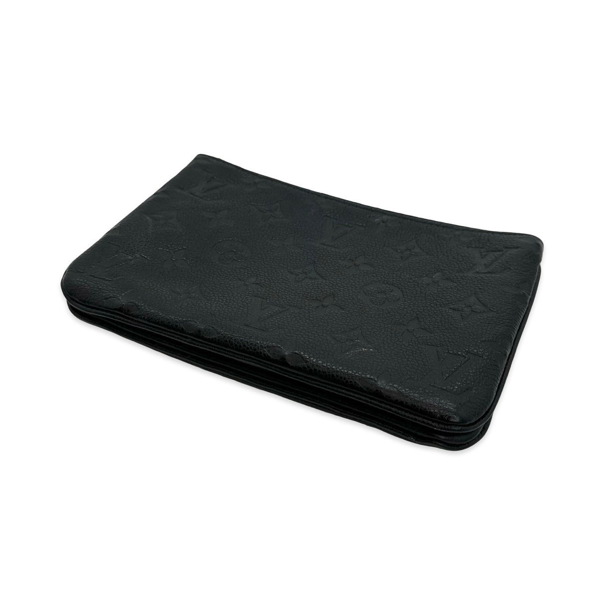 LOUIS VUITTON: Monogram Empreinte Double Zip Pochette