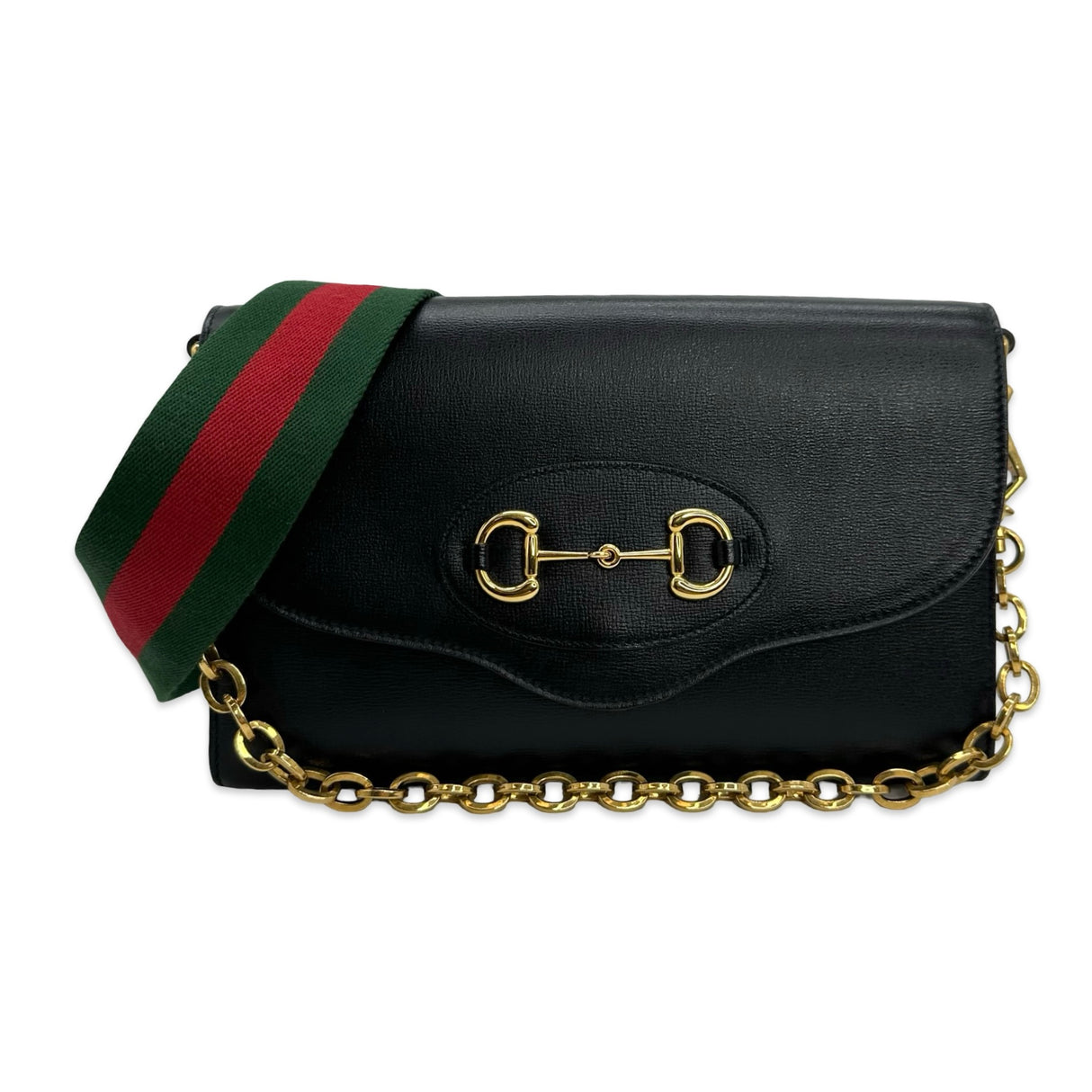 GUCCI: Leather Horsebit 1955 Small Shoulder Bag