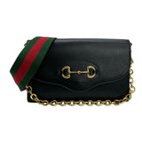 GUCCI: Leather Horsebit 1955 Small Shoulder Bag