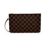 LOUIS VUITTON: Damier Ebene Neverfull Pochette