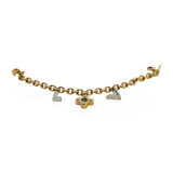 LOUIS VUITTON: Crystal Love Letters Timeless Bracelet