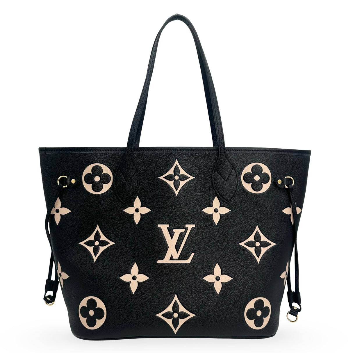 LOUIS VUITTON: Monogram Empreinte Bicolor Neverfull MM
