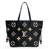 LOUIS VUITTON: Monogram Empreinte Bicolor Neverfull MM