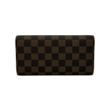 LOUIS VUITTON: Damier Ebene Portefeuille Sarah Wallet