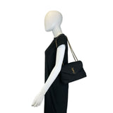 SAINT LAURENT: Quilted Fabric Small LouLou