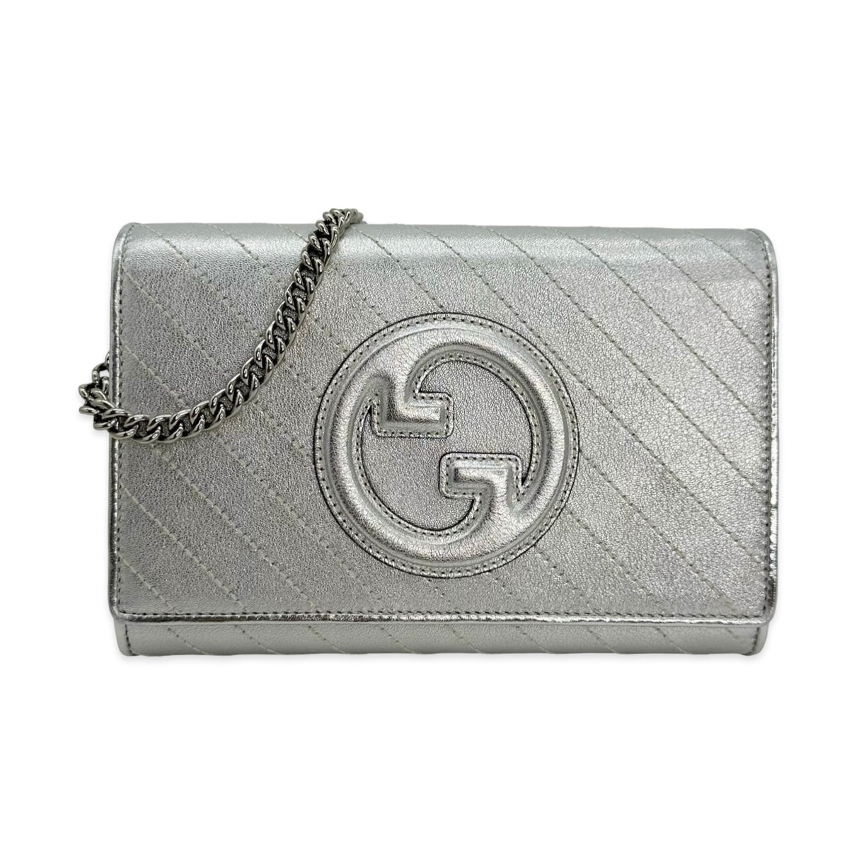 GUCCI: Quilted Blondie Chain Wallet