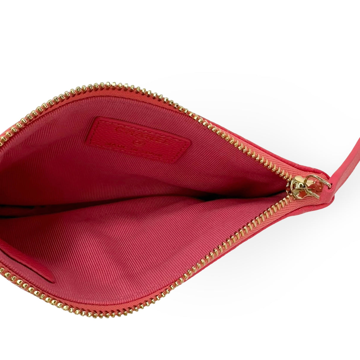 CHANEL: Quilted Caviar Small O Case Zip Pouch