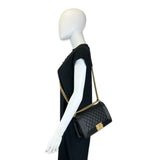 Quilted Caviar Old Medium Boy Bag