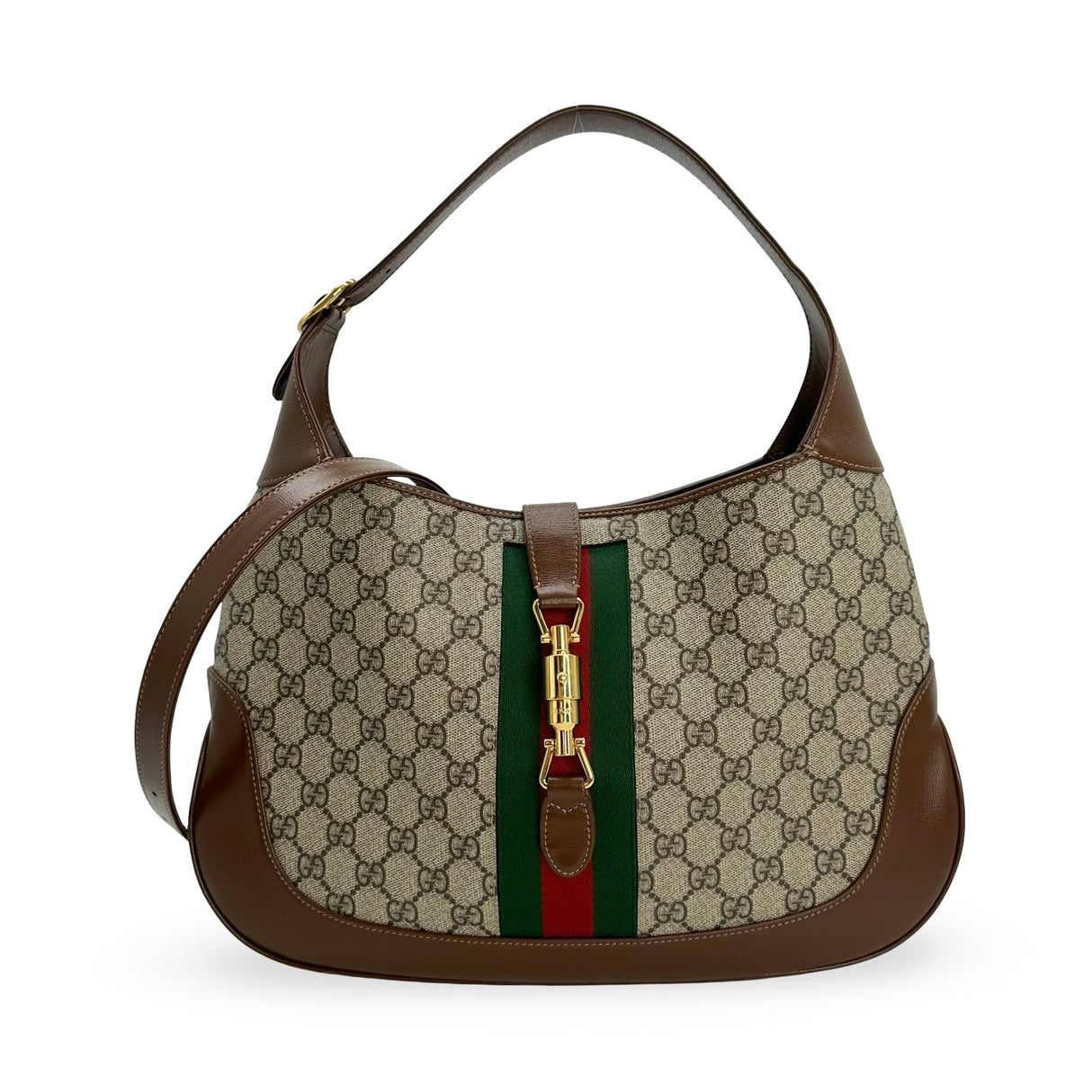 GUCCI: GG Supreme Large Ophidia Jackie 1961 Shoulder Bag