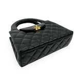CHANEL: Quilted Calfskin Nano Kelly Top Handle Bag