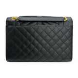 SAINT LAURENT: Grain de Poudre Triquilt Medium Envelope Chain Bag