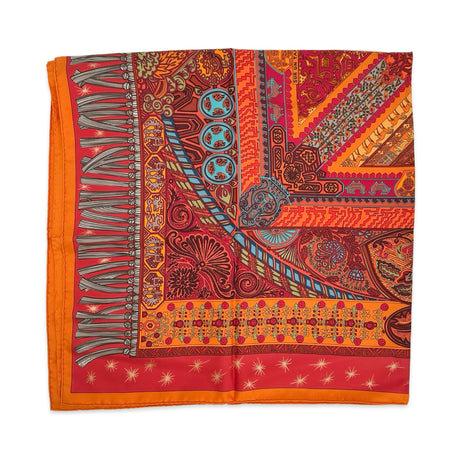 Silk Sun Un Tapis Volant 90 Square Scarf