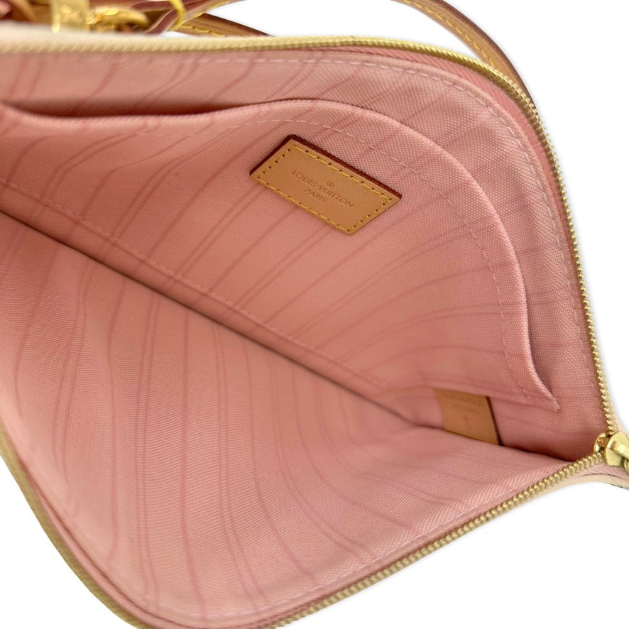 LOUIS VUITTON: Damier Azur Neverfull Pochette