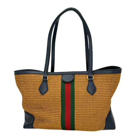 GUCCI: Raffia Ophidia Large Tote