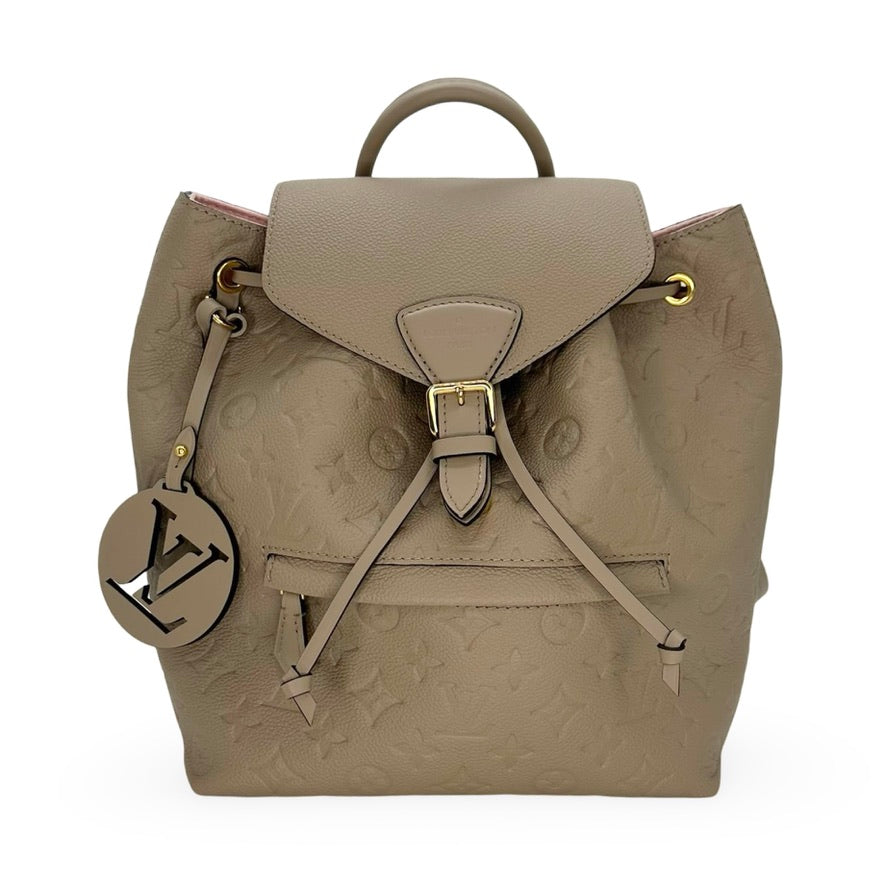 LOUIS VUITTON: Monogram Empreinte Montsouris MM Backpack