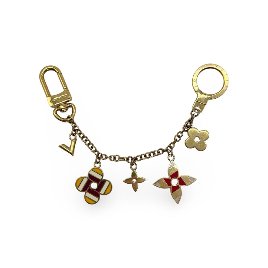 LOUIS VUITTON: Flower Stripes Bag Charm