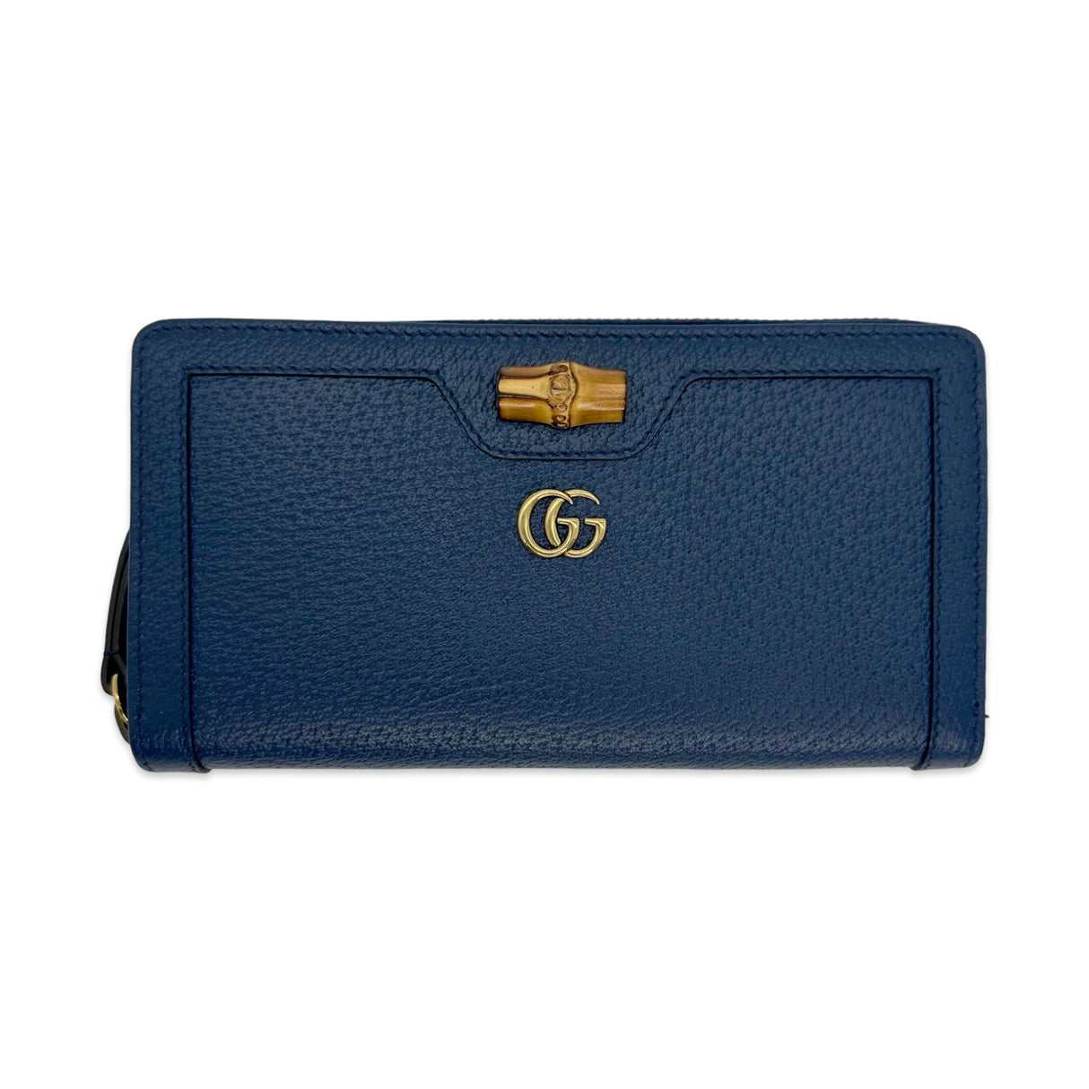 GUCCI: Leather Diana Continental Wallet