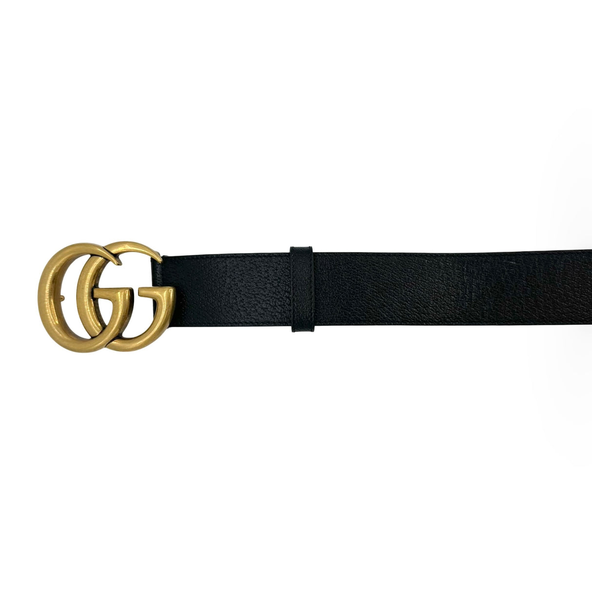 GUCCI: Leather GG Marmont Wide Belt