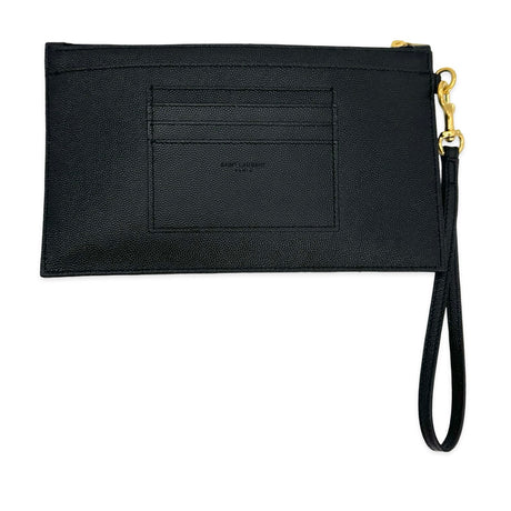 Quilted Grain de Poudre Cassandre Pouch Wristlet