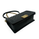 CHANEL: Quilted Caviar Old Medium Boy Bag