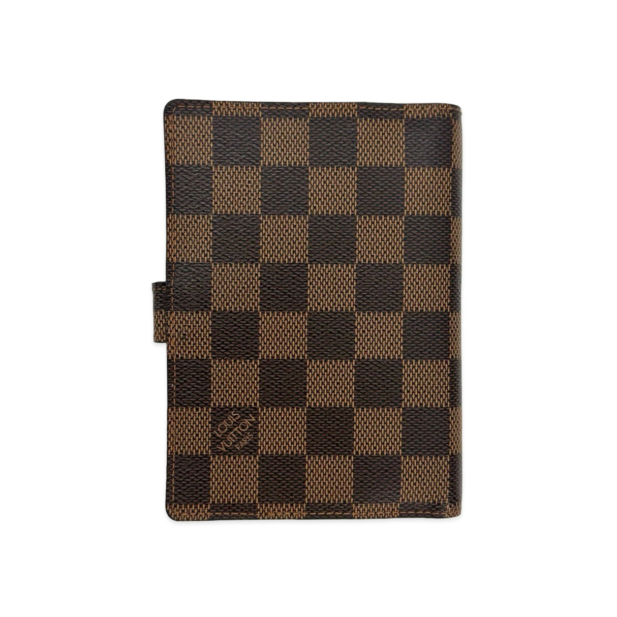 LOUIS VUITTON: Damier Ebene Small Ring Agenda Cover