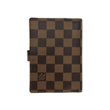 LOUIS VUITTON: Damier Ebene Small Ring Agenda Cover