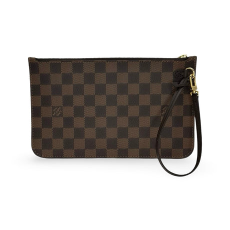 LOUIS VUITTON: Damier Ebene Neverfull Pochette