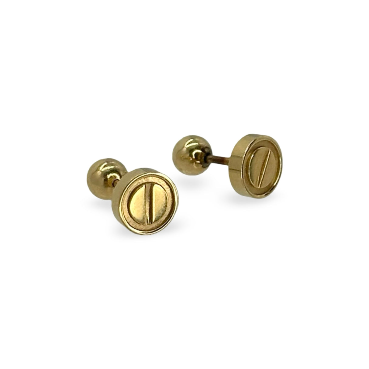 CARTIER: Pair of Gold Love Earrings