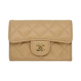 Quilted Caviar Classic Flap Card Holder