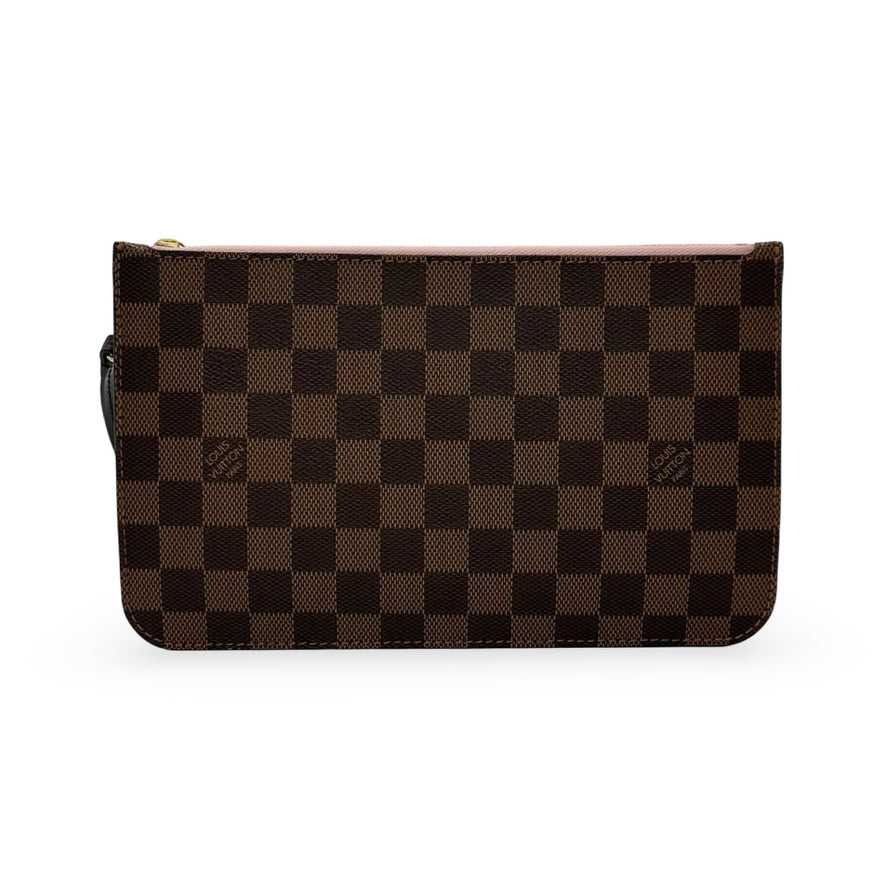 LOUIS VUITTON: Damier Ebene Neverfull Pochette