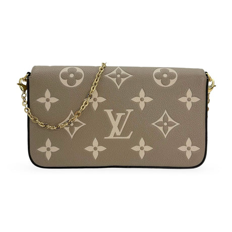 LOUIS VUITTON: Monogram Empreinte Bicolor Felicie Pochette