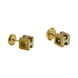 Cage a'Ache H Cube Earrings