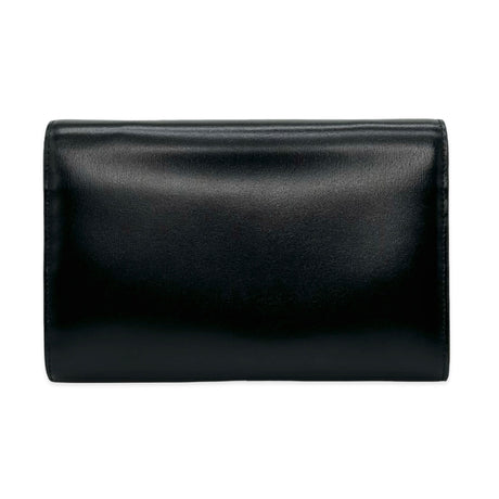 SAINT LAURENT: Leather Monogram Chain Wallet