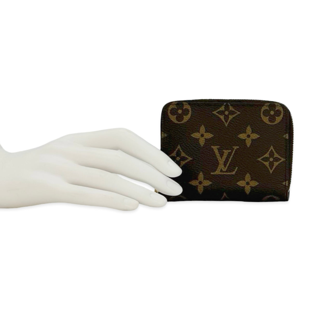 LOUIS VUITTON: Monogram Zippy Coin Purse
